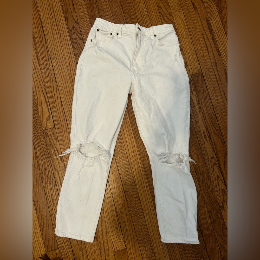 Abercrombie & Fitch white denim, size 27